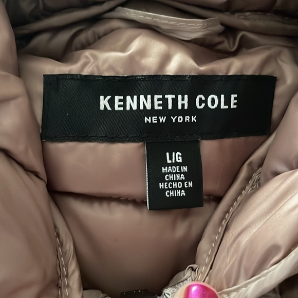 NWOT Kenneth Cole Khaki Brown Quilted Anorak Jacket - Picture 12 of 15